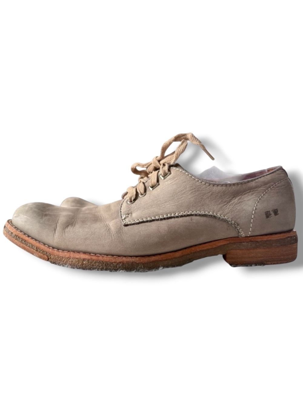 Bed Stu Pennyworth Gray Nubuck Leather Oxfords Shoes Size 10.5